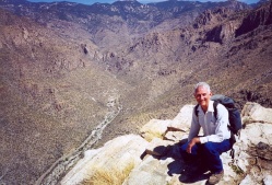 Dad at top of Blackett's Ridge
